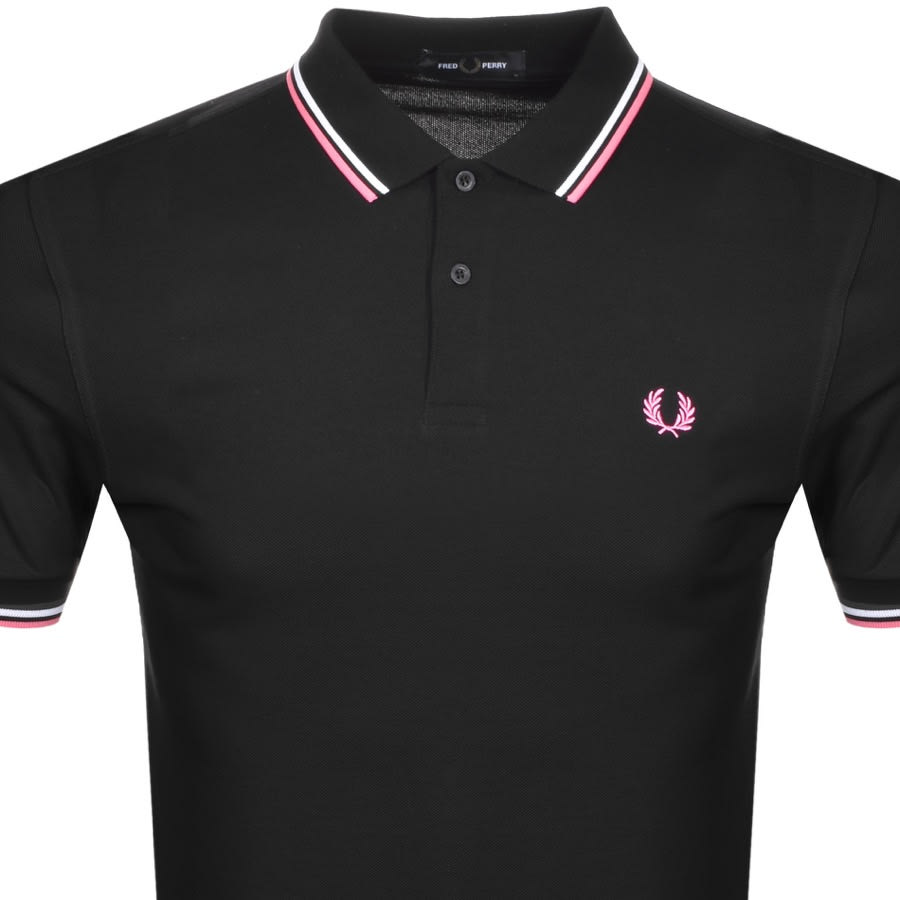 Alternative Image for ProductFred Perry Twin Tipped Polo T Shirt Black2